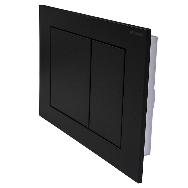 Кнопка смыва для инсталляции 225x155x5 Azario AZ-ABS F-B черная матовая