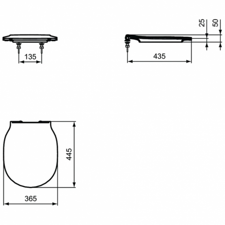 Ideal Standard Connect сиденье для унитаза E036501