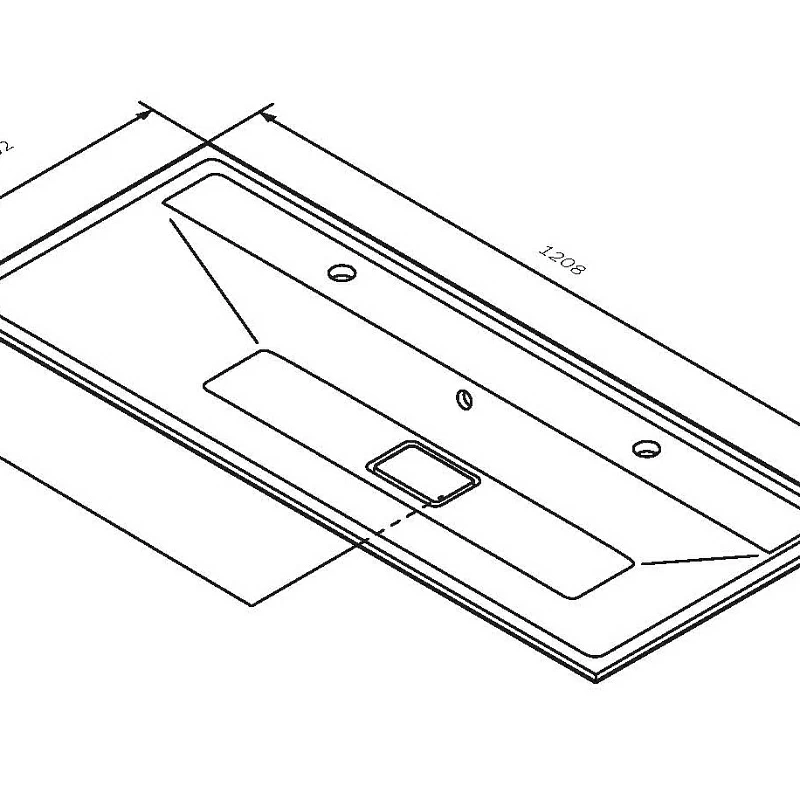 Am.Pm Inspire 2.0 раковина мебельная 120 см M50AWPX1201WG