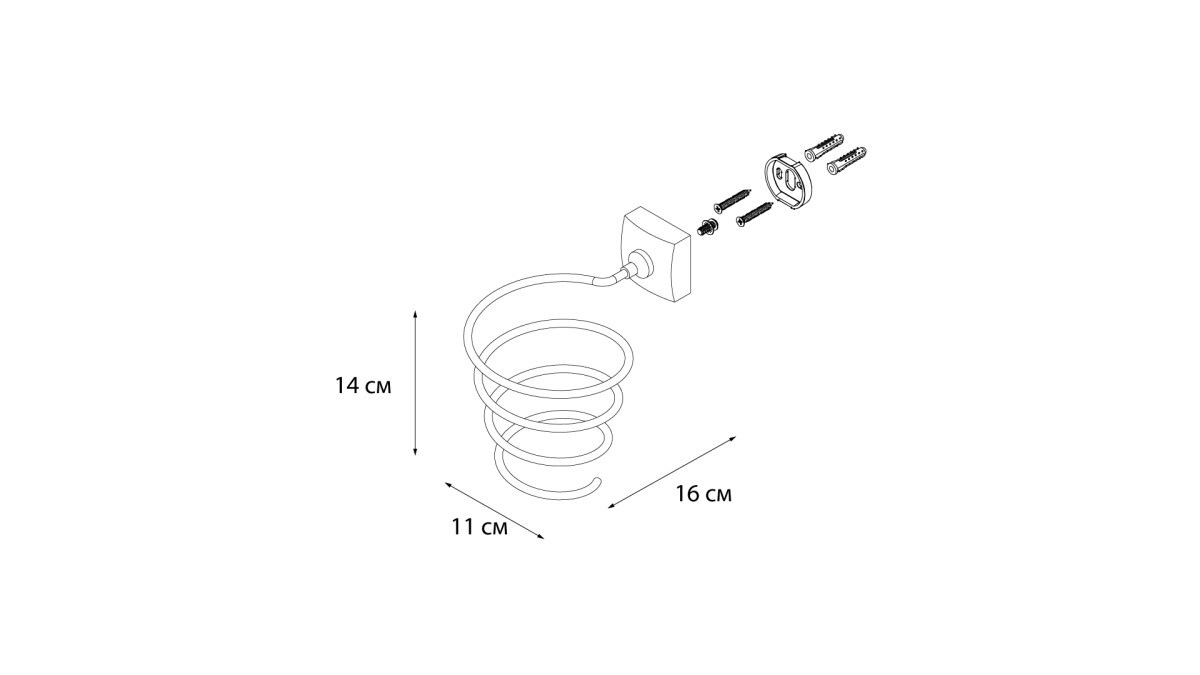 Fixsen держатель для фена FX-61319B