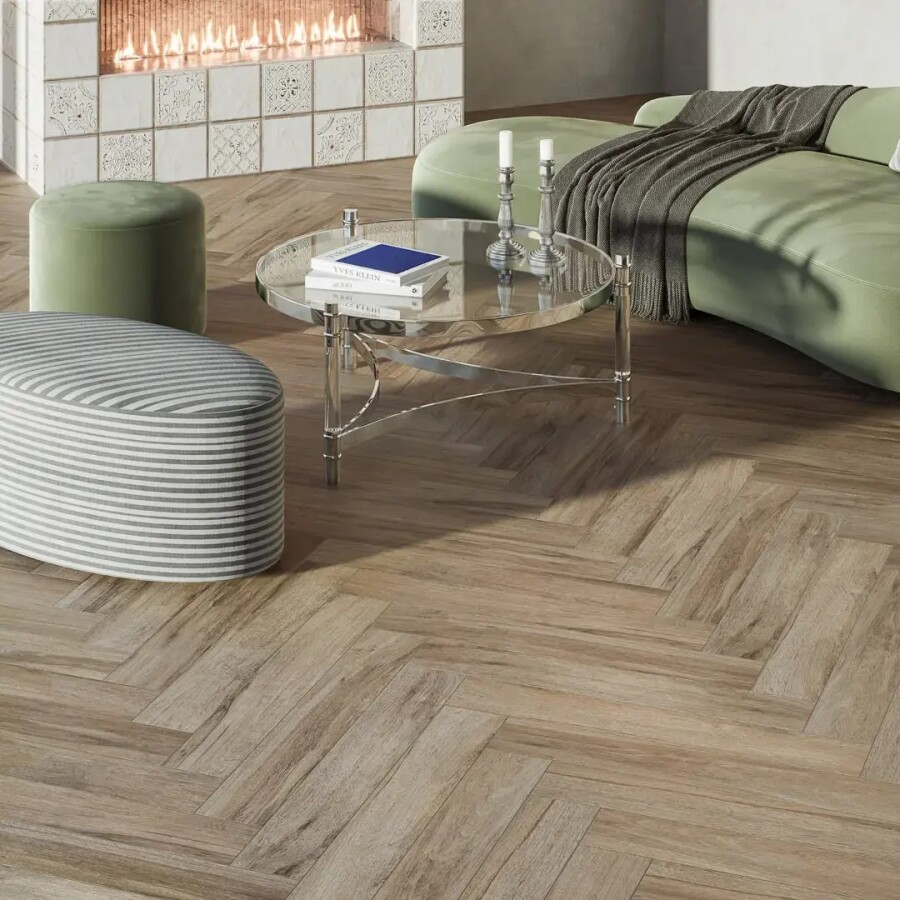 Керамический гранит Kerama Marazzi Прованс Лавр бежевый матовый обрезной 13x80x0,9 KM1380G0011R