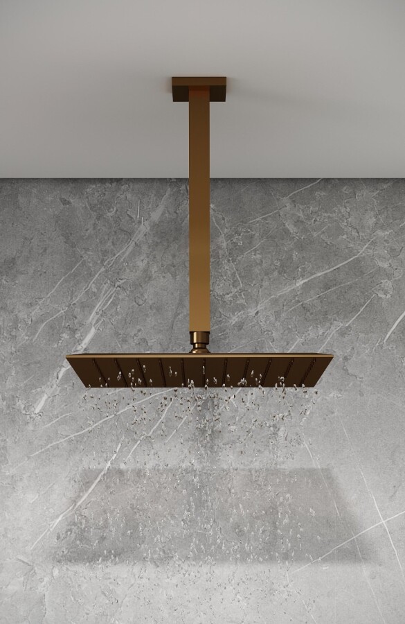 Кронштейн для верхнего душа потолочный Boheme Qubic Brushed Bronze 629-QUBIC-BRB