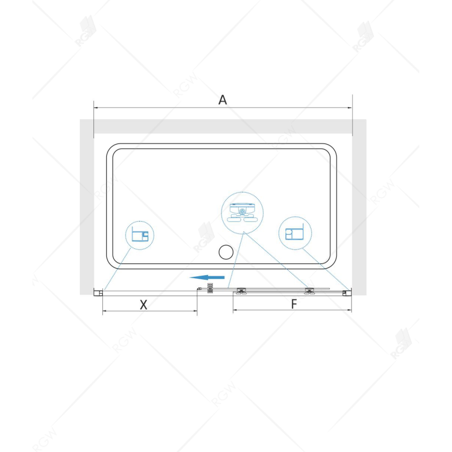 RGW CL-14 душевая дверь 160 см 32091416-11