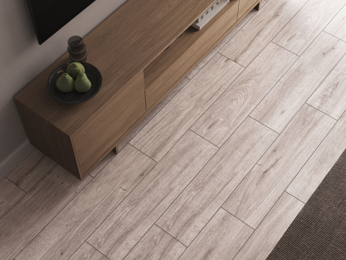 Керамогранит Cersanit Kauri Wood серый ректификат рельеф 21,8x89,8 A17940