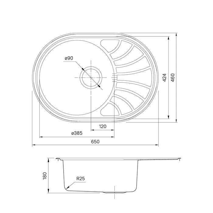 Iddis Suno мойка кухонная врезная SUN65SDi77