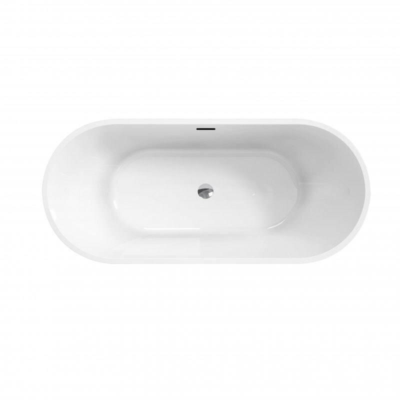 BelBagno Uno BB701-1500-730-K Акриловая ванна отдельностоящая овальная