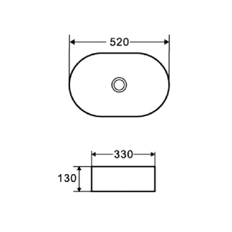 Azario раковина накладная 52х33х13 белая AZ-1048