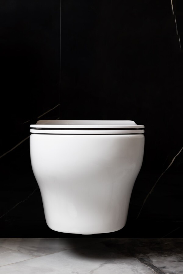 Унитаз подвесной Boheme Fiore Белый глянец c крышкой, Торнадо 978-SET-W