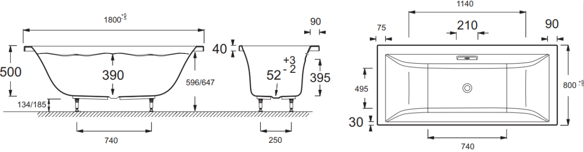 Jacob Delafon Evok 180*80 ванна акриловая прямоугольная E60269RU-00