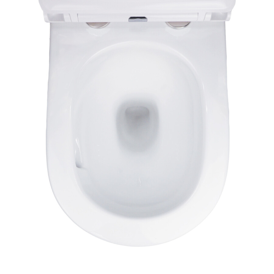 Унитаз подвесной Azario Songo 360х520х365 безободковый, система смыва "Скрытое Торнадо", с быстросъемным сиденьем "Микролифт" AZ-5180T-WHT