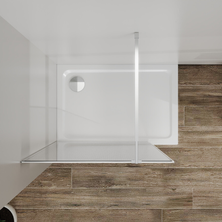 Душевая перегородка Azario Walk-in 1200x1950 в рамке, рифленое стекло, толщина стекла 8 мм, профиль брашированное золото AZ-271-120-BGL-CRF