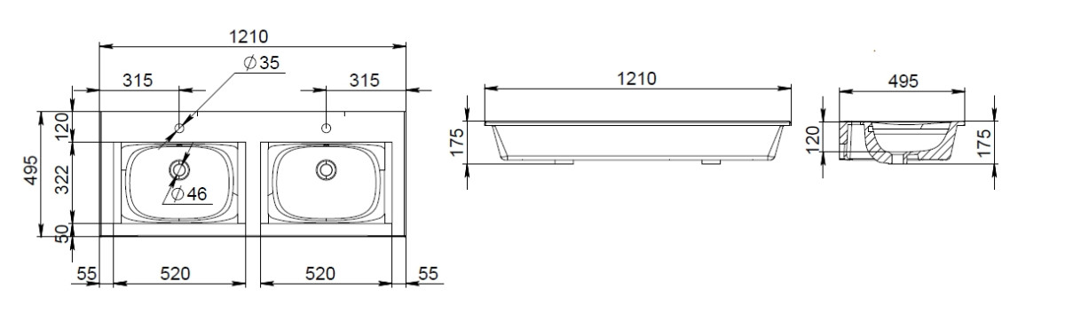 Am.Pm Spirit 2.0 120 Тумба M70AFHD1202WG под раковину подвесная, белый глянец