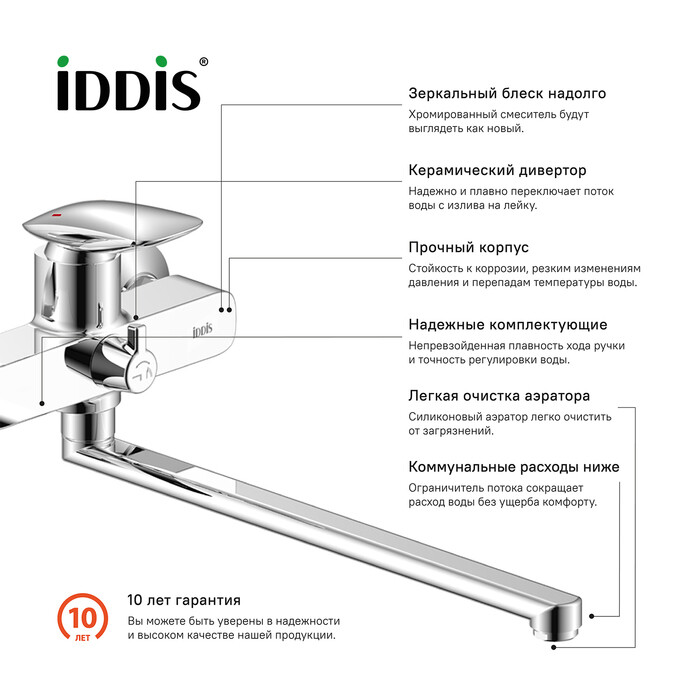 Iddis Stone STOSB00i10WA смеситель для ванны хром