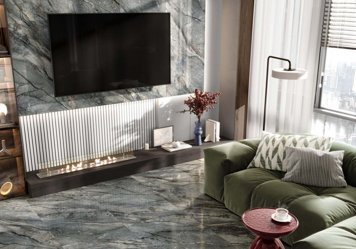 Керамогранит Artkera Group Экзотика Обсидиан полированный 600 x 1200 x 7 мм. 60120EKZ66P