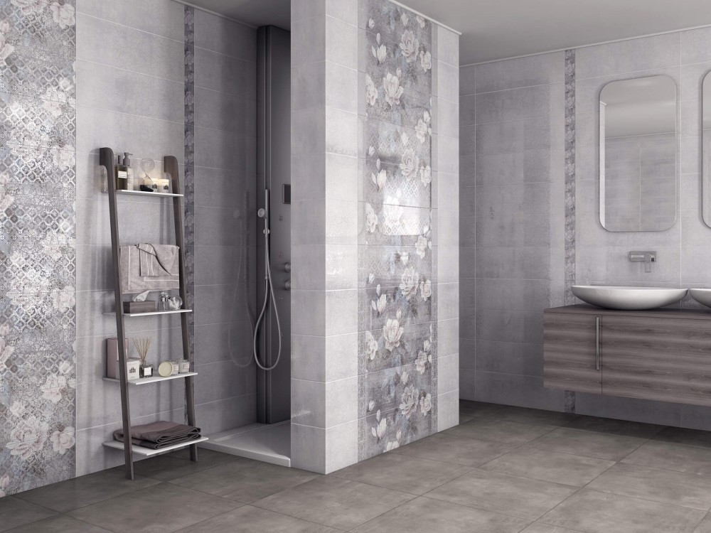 Kerama Marazzi Прочида 25х8 см бордюр настенный серый