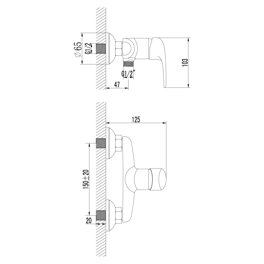 Lemark Pramen смеситель для душа LM3303C