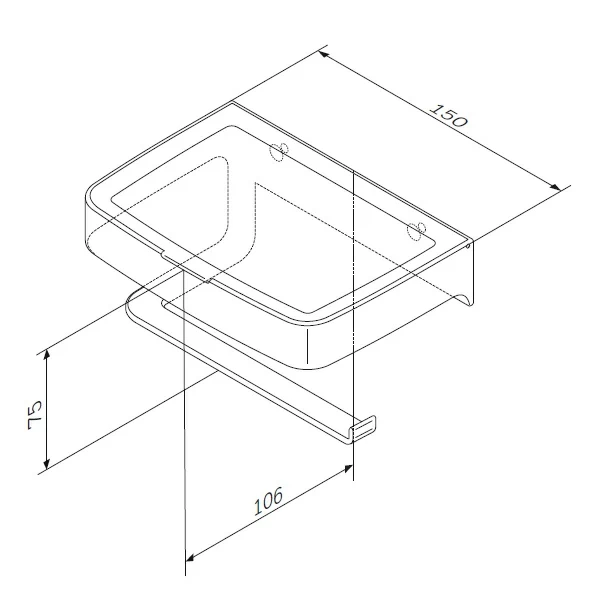 Am.Pm Inspire 2.0 бумагодержатель с коробкой A50A341500