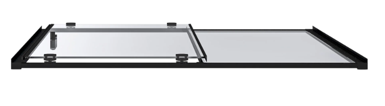 BAS Cube WTW-150-C-B душевая дверь в нишу 1500х1900 Черный КУ00030