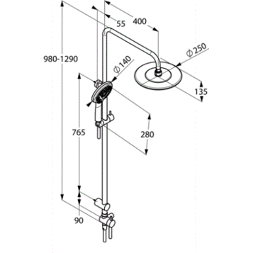 Kludi Freshline душевой гарнитур 6709005-00