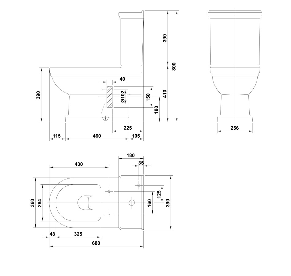 Gala Noble 12120 унитаз напольный