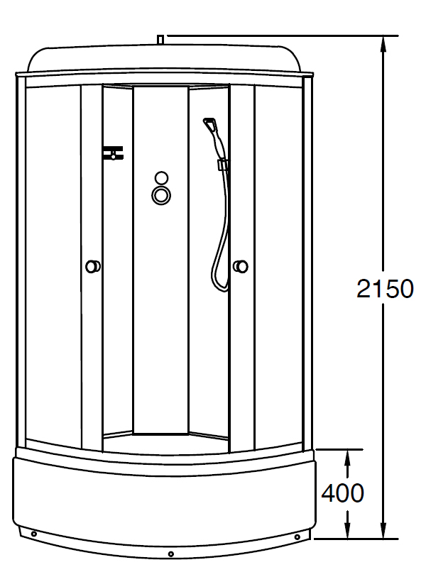 Loranto Sunway CS-6680F Душевой бокс 80*80*215