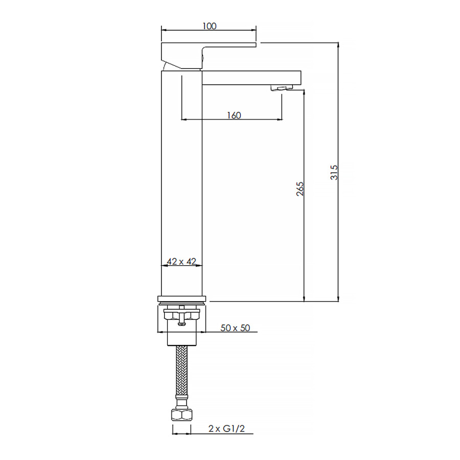 Смеситель для умывальника Comforty FC045B-CKBT Белый