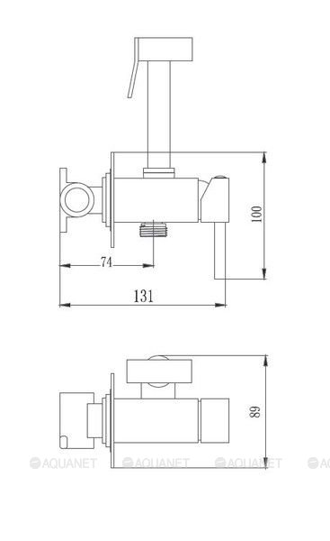 Haiba смеситель с гигиеническим душем HB5512-4