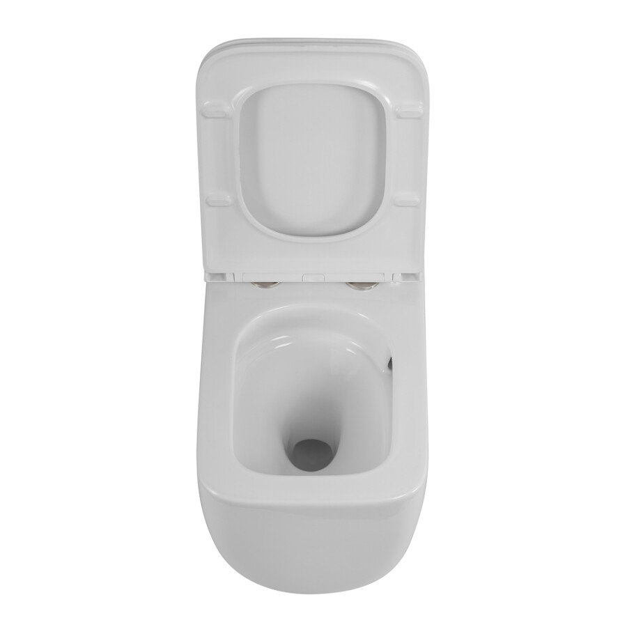 Унитаз подвесной безободковый с сиденьем и смывом TORNADO BelBagno LUCE-TOR BB076CH-TOR/SC