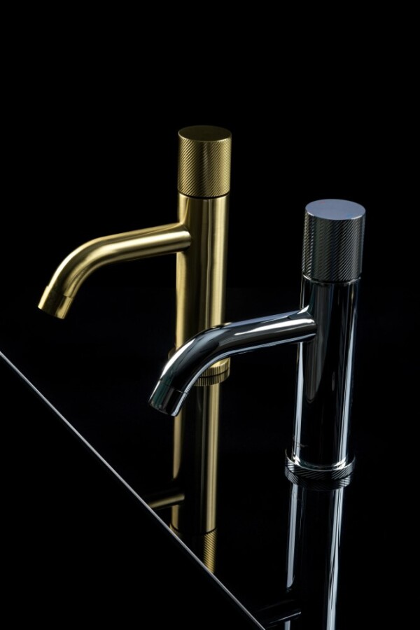 Смеситель для раковины Boheme Stick ручка Spirale Matt Gold 121-MG.4