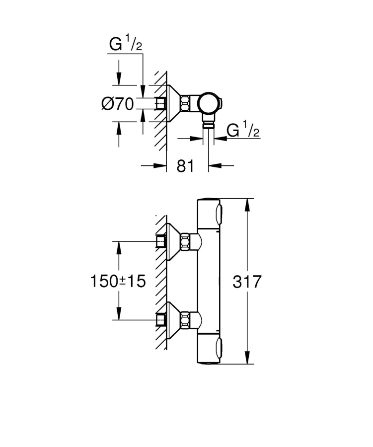 Grohe Grohtherm смеситель для душа 34793000