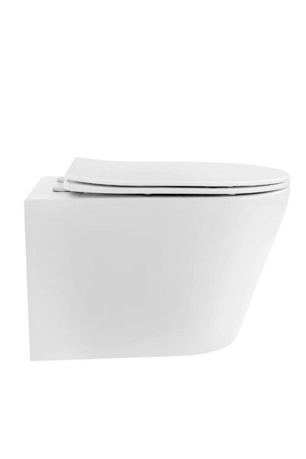 Унитаз подвесной Boheme Avva Белый глянец c крышкой, смыв Торнадо 973-SET-W