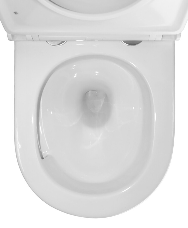 Унитаз подвесной Azario TERSO 495x360x370 безободковый, слив "Скрытое Торнадо" с быстросъемным сиденьем "Микролифт" AZ-092E-UQ3