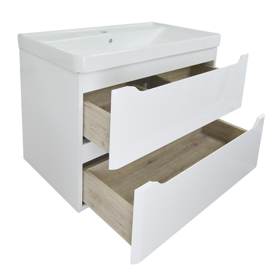Комплект Тумба Azario LOTOS 70/2 715х480х570 подвесная с раковиной Monte 70 CS00083930