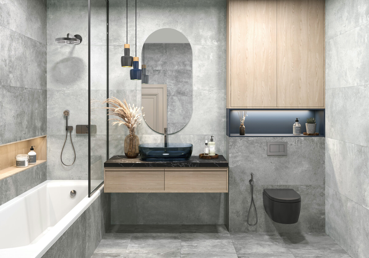 Delacora Walter Graphite Керамогранит 600 x 1200 x 9.5 D120213M