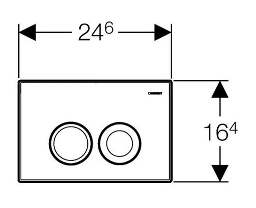 Geberit система инсталляции для унитазов Duofix UP100 458.103.00.1 с кнопкой Delta 21