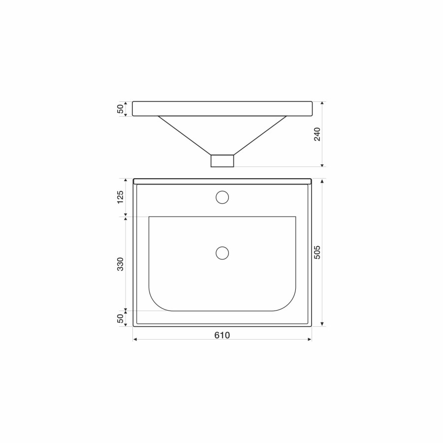 Mirsant Soho Quadro 60 тумба подвесная (раковина Deep-60) УТ000085829