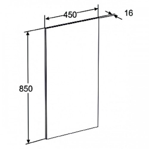 Зеркальное полотно Roca Gap 45*85 ZRU9000090