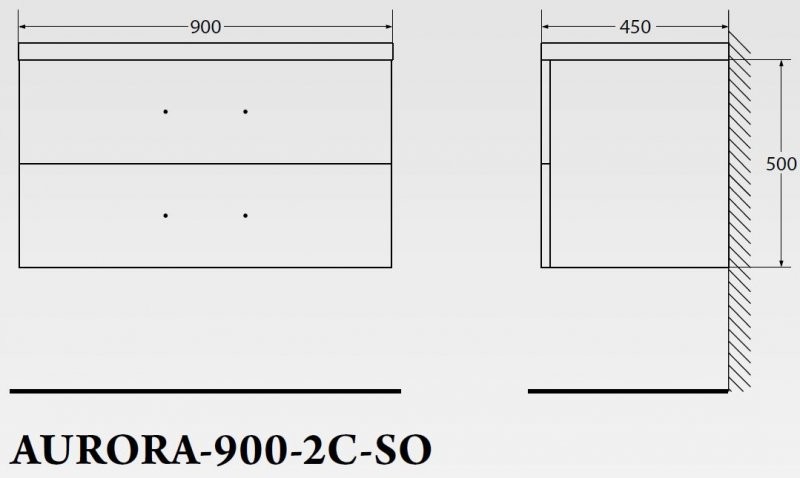 BelBagno AURORA-900 тумба под раковину подвесная