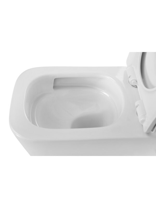 BelBagno KRAFT-TOR Унитаз подвесной безободковый с сиденьем и смывом TORNADO BB7106CH-TOR/SC