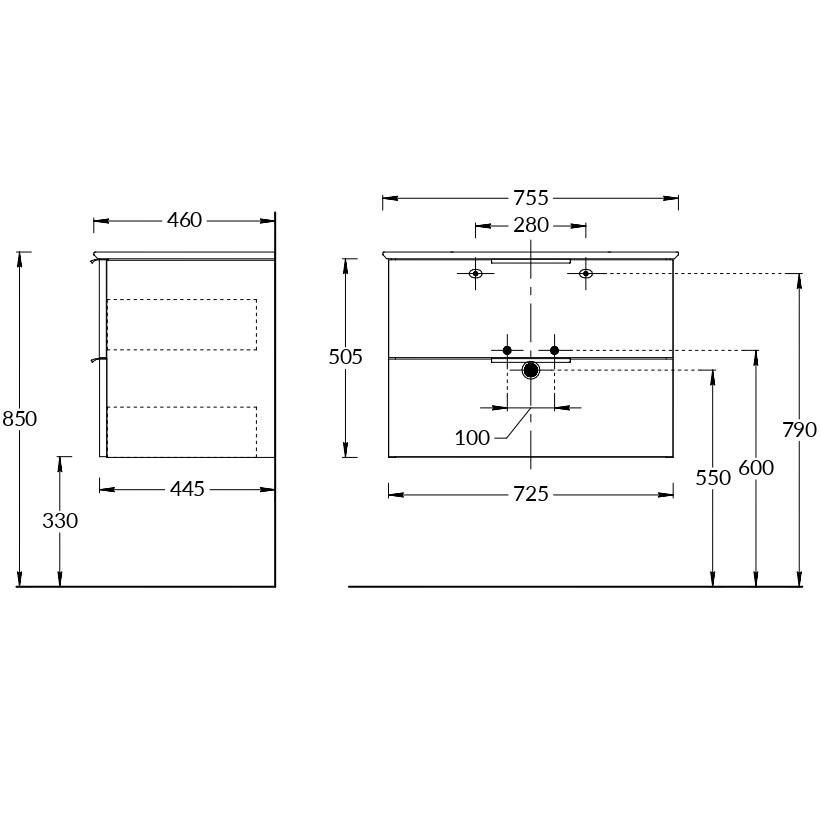 Kerama Marazzi Piano тумба 75 белая PI.F.75WHT