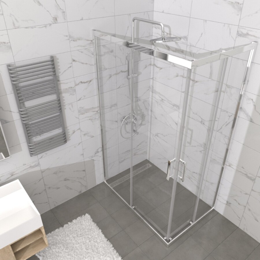 Душевая Ширма Triton pro Фикс-Хром 120х80 Щ0000067441