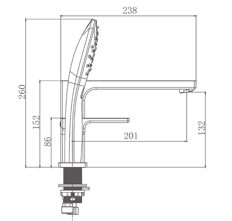 Смеситель на борт ванны Gappo G17-6 G1117-6