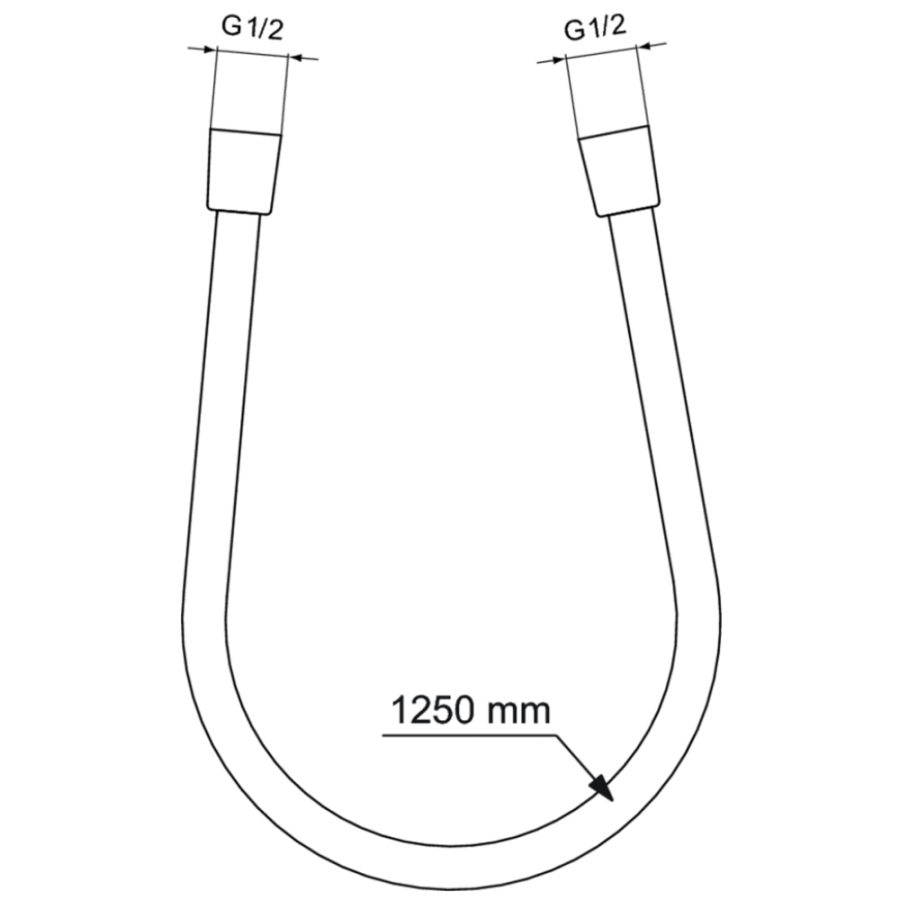 Ideal Standard душевой шланг 125 см BE125A2