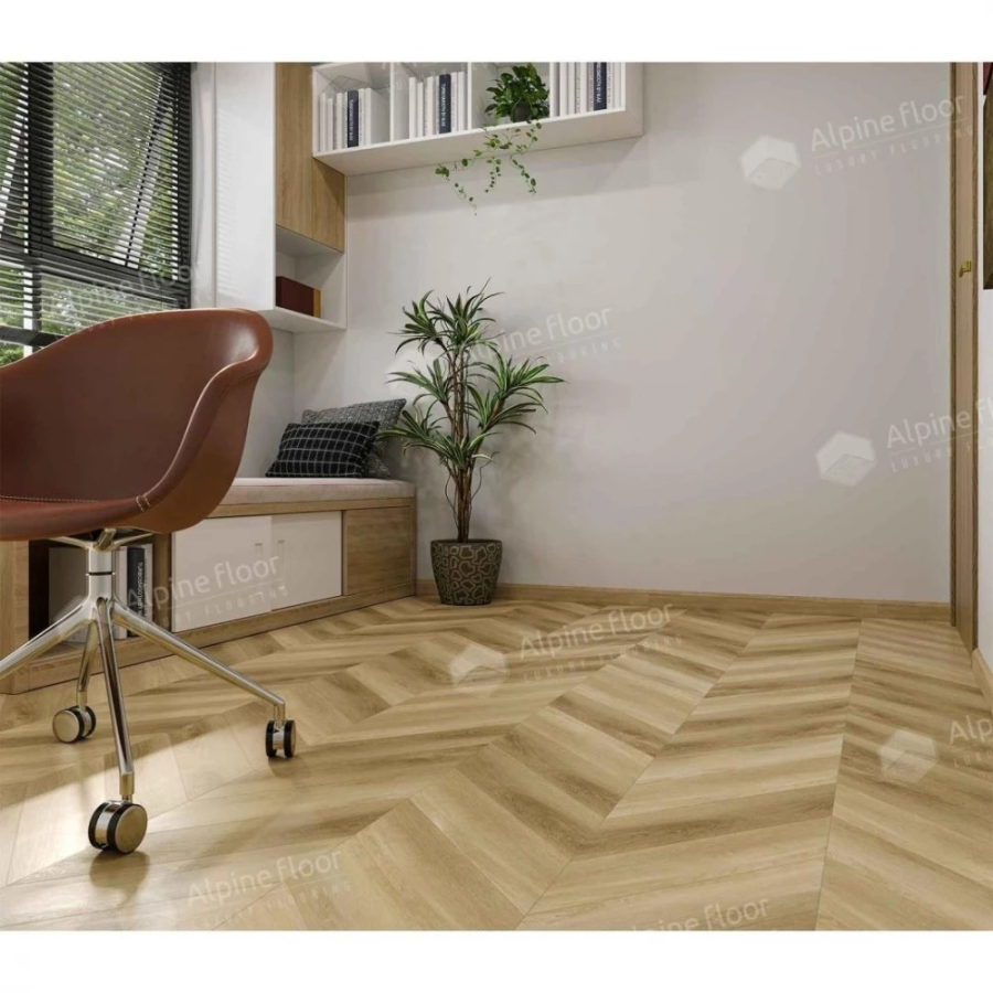 Alpine Floor Chevron Alpine SPC ламинат Grazioso ЕСО 18-17 600х127х5 mm