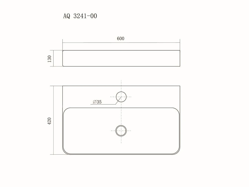 Aquatek AQ3241-00 раковина накладная 60 см