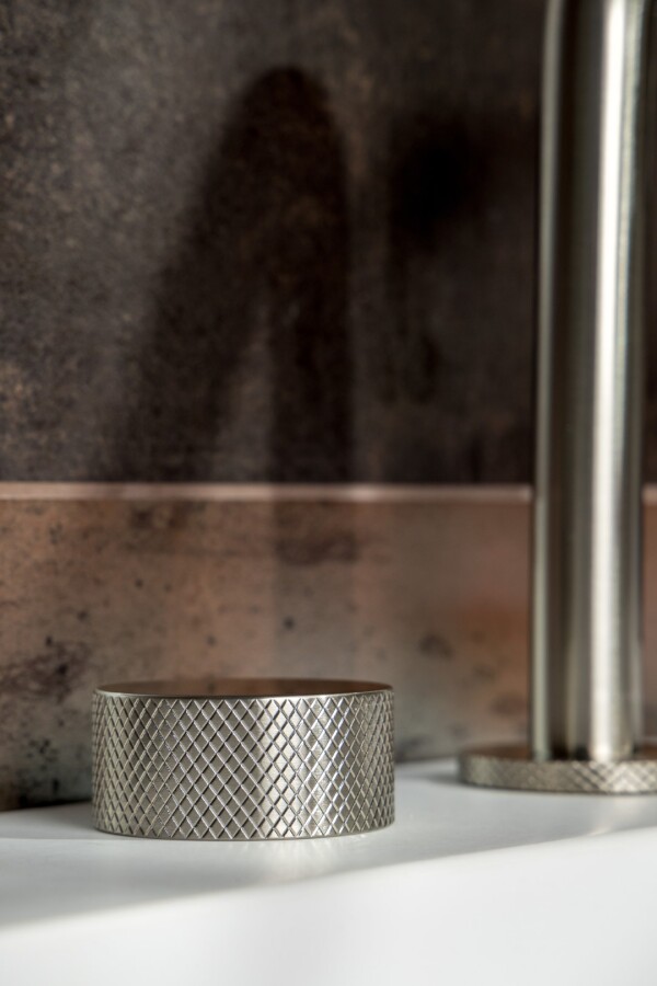 Смеситель для раковины Boheme Stick ручка Touch на 3 отв. Nickel Brush 152-NB.2