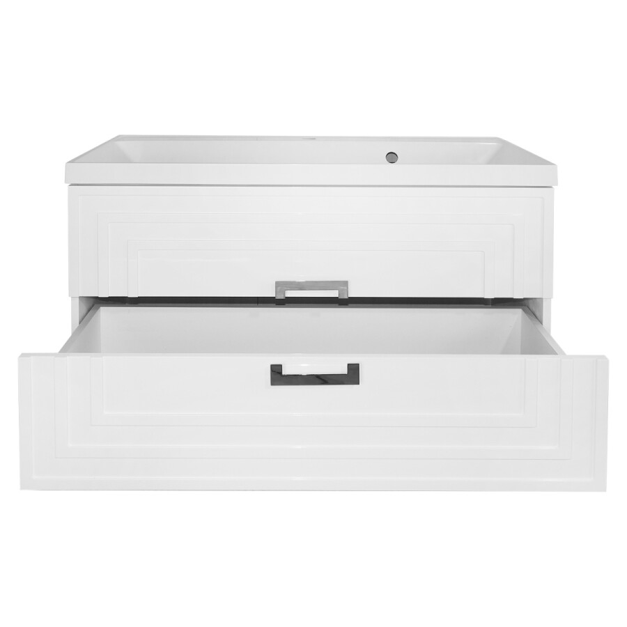 Комплект Тумба Azario ARMARIO 100/2 1000х450х585 подвесная, с раковиной CLASSIK 100, белый глянцевый CS00096974