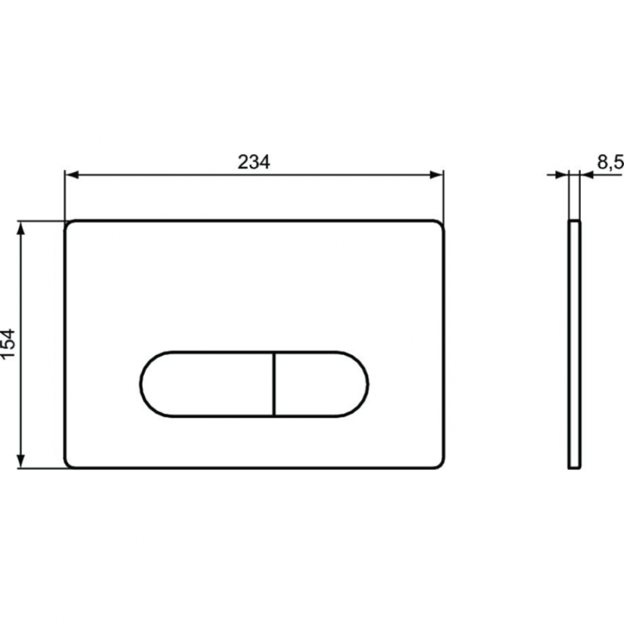 Ideal Standard кнопка смыва М1 R0115A6