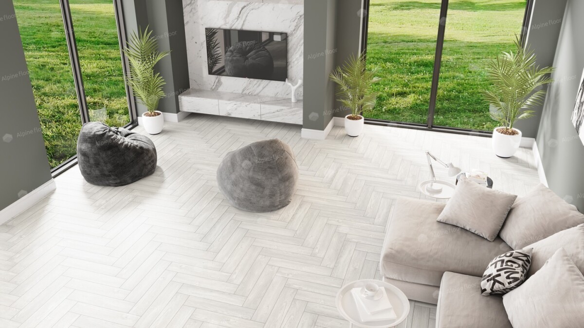 Alpine Floor Parquet Light SPC ламинат Дуб Арктик ECO 13-4AB 600 х 125 х 4мм