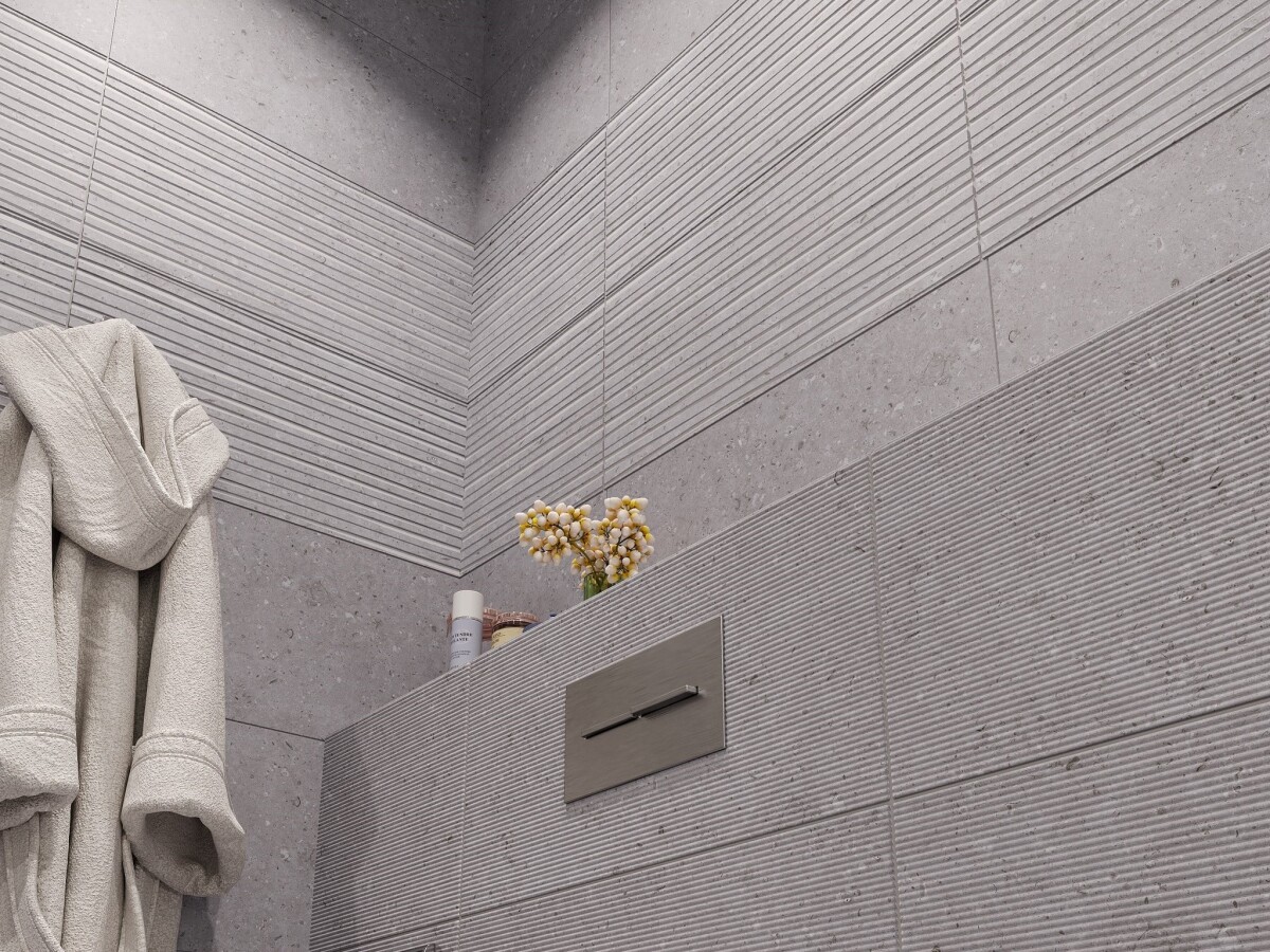 Керамическая плитка Cube Ceramica Rockberry Wavy Gris 30*60 УТ000049789